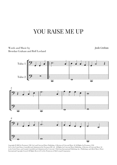 You Raise Me Up (arr. Cadenza Editions)