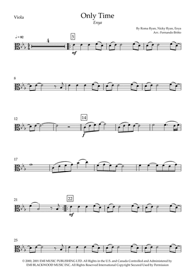 Only Time (arr. Fernando Britto)