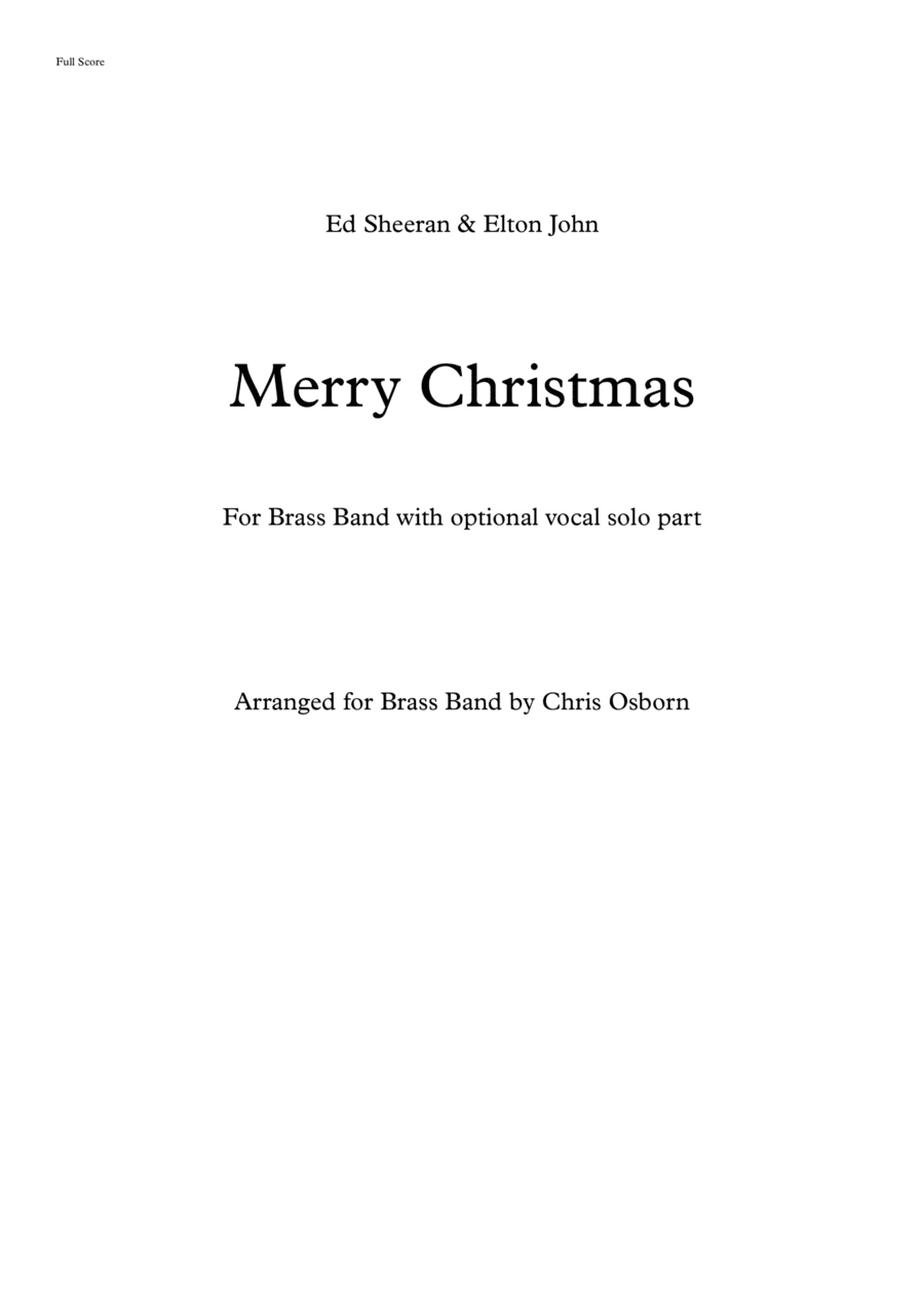 Merry Christmas (arr. Chris Osborn Music)