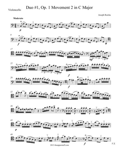 Duo #1, Op. 1 Movement 2 in C Major (arr. Nick Lacanski)