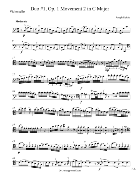 Duo #1, Op. 1 Movement 2 in C Major (arr. Nick Lacanski)