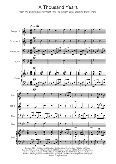 A Thousand Years (arr. Ygor Nunes)