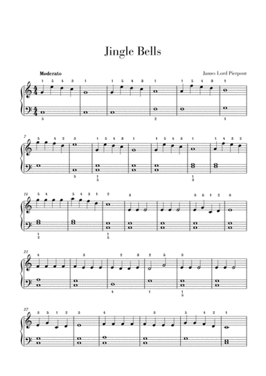 Jingle Bells - Easy Piano (arr. Cadenza Editions)