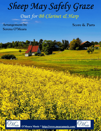 Sheep May Safely Graze, Duet for Bb Clarinet & Harp (arr. Serena O’Meara)