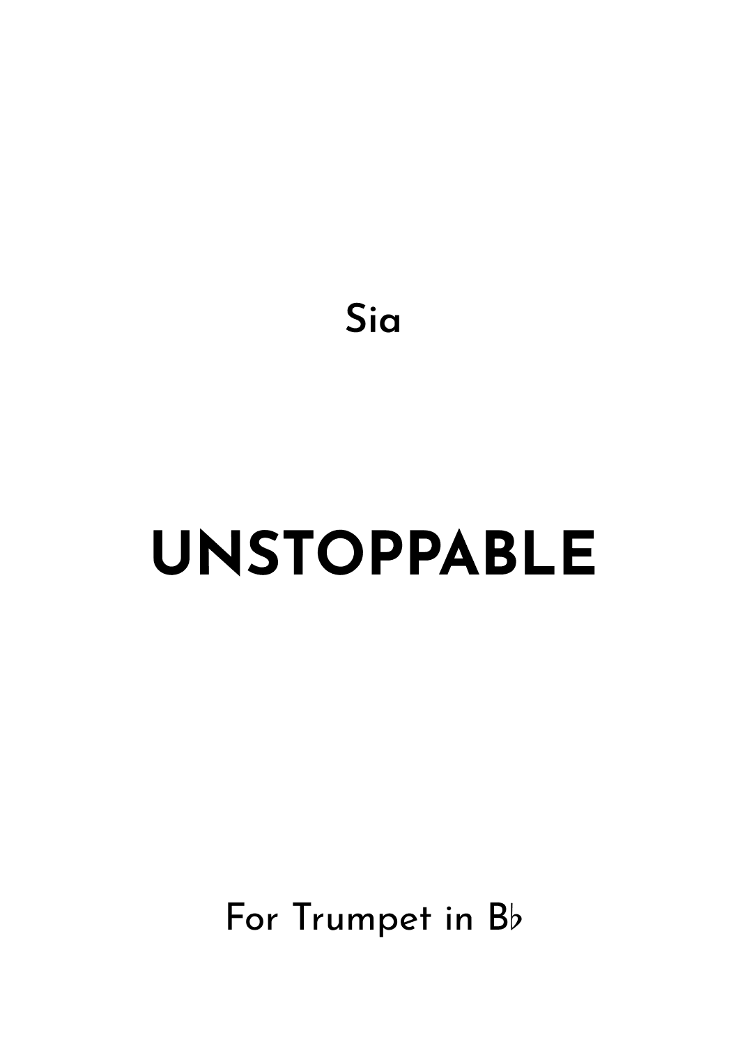 Unstoppable (arr. Jireh J.)