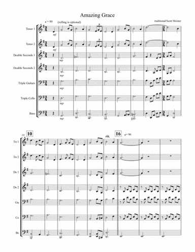 Amazing Grace for Steel Band (arr. Scott Meister)