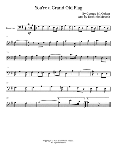 You're a Grand Old Flag (arr. Dominic Meccia)