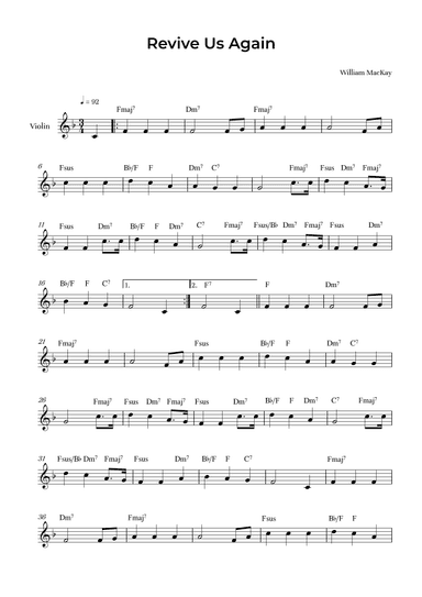 Revive Us Again (arr. Alliance Edition)