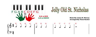 Jolly Old St. Nicholas (Pre Staff) (arr. Piano Rachel)