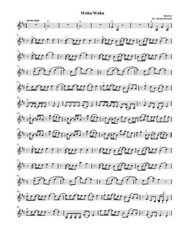 Waka Waka (this Time For Africa) (arr. Sandy Herrault)