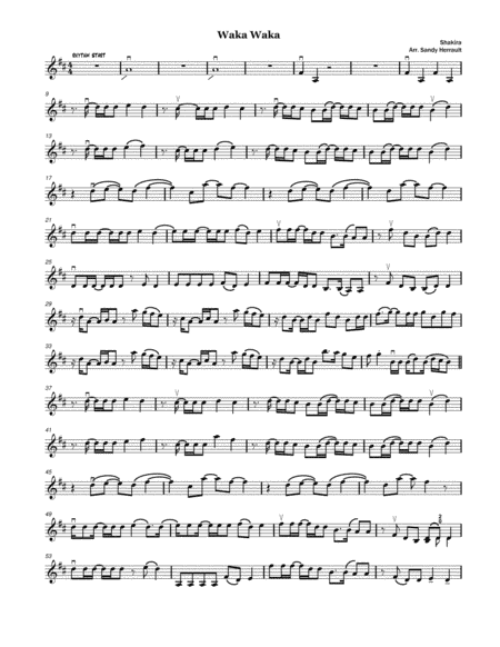 Waka Waka (this Time For Africa) (arr. Sandy Herrault)