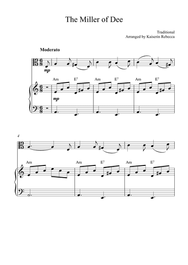 The Miller of Dee (arr. Kaiserin Rebecca)