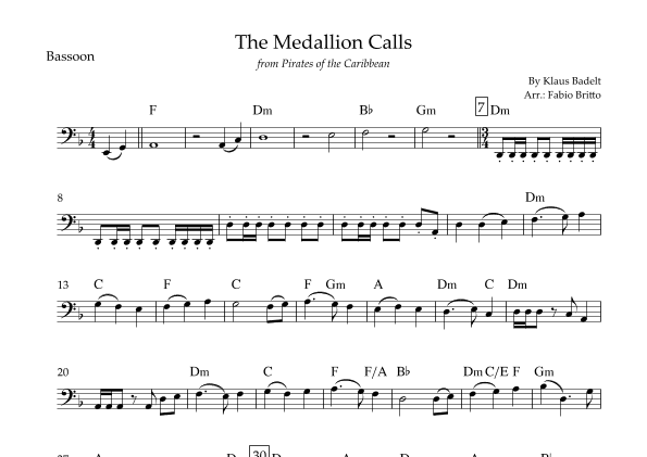 The Medallion Calls (arr. Fabio Britto)