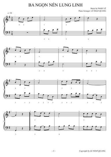 3 NG?N N?N LUNG LINH (arr. Le Nhat Quang)