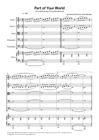 Part Of Your World (reprise) (arr. Jackson Spindler)