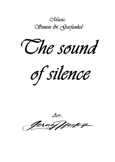 The Sound Of Silence (arr. Jernej Hostnik)