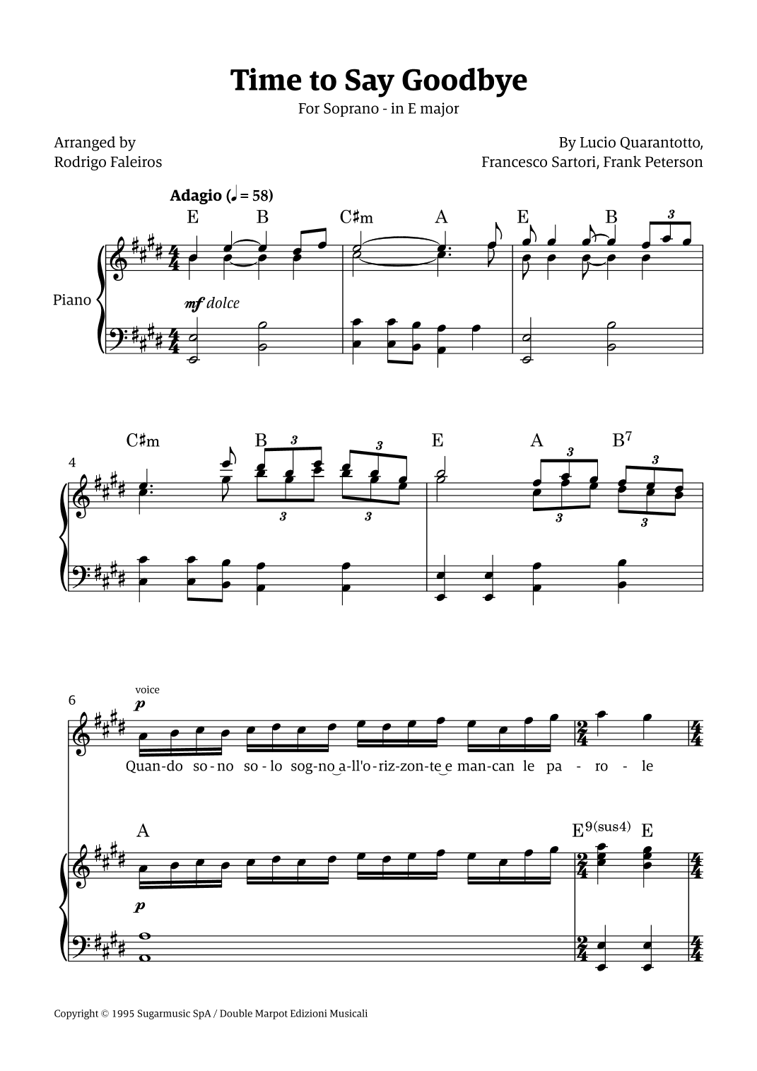 Time To Say Goodbye (arr. Rodrigo Faleiros)