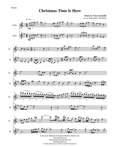 Christmas Time Is Here (arr. Kenneth D. Friedrich)