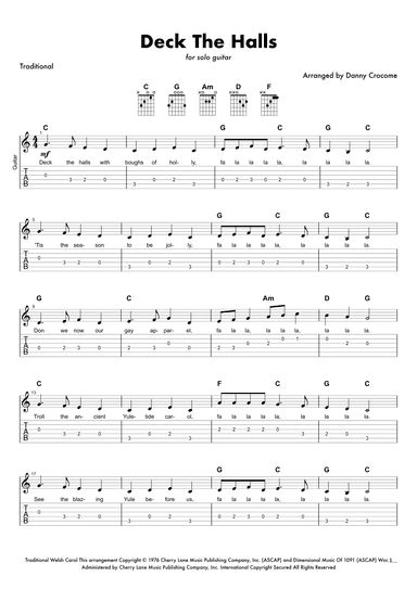 Deck The Halls (arr. Danny Crocome)