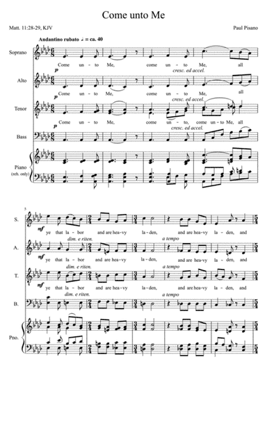 Come unto Me