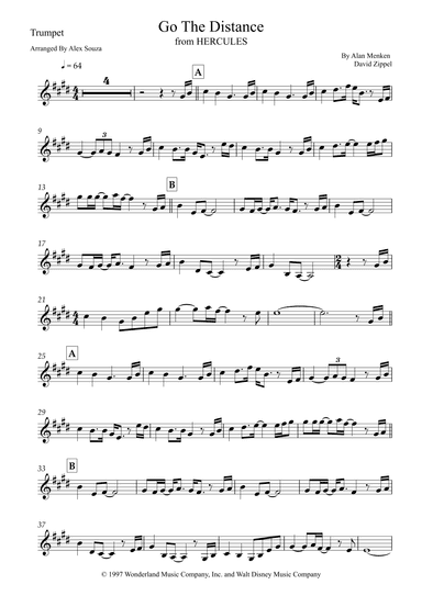 Go The Distance (arr. Alex Souza)