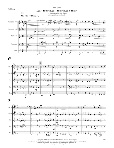 Let It Snow! Let It Snow! Let It Snow! (arr. John Hoesly)