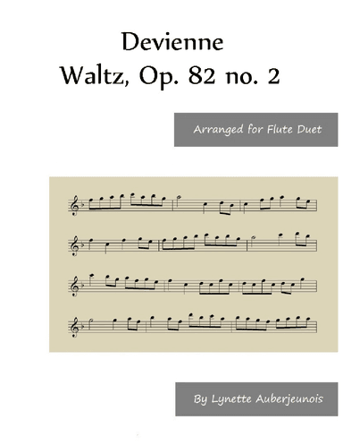 Waltz, op. 82 no. 2 - Flute Duet (arr. Lynette Auberjeunois)