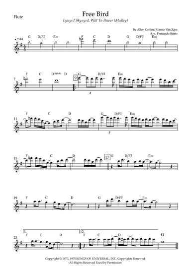 Free Bird (arr. Fernando Britto)