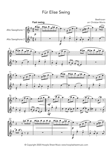 Für Elise Swing (arr. Christian Morris)