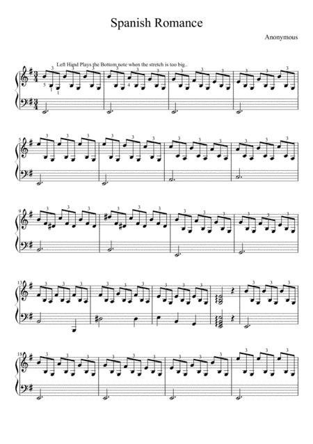 Spanish Romance (arr. Michael Pasikov)