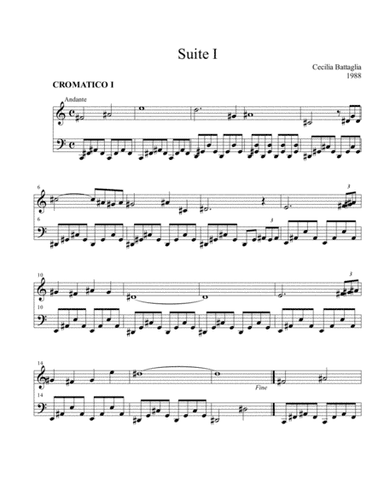 Suite I - for piano