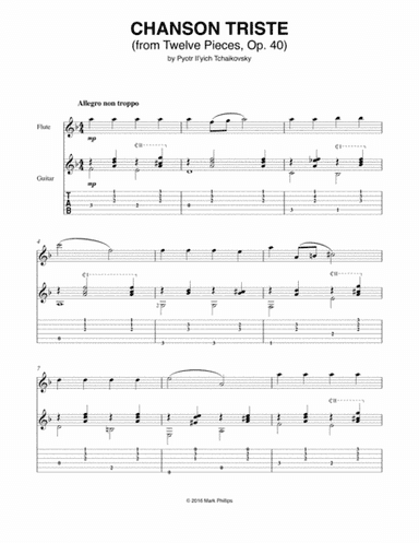 Chanson Triste (arr. Mark Phillips)