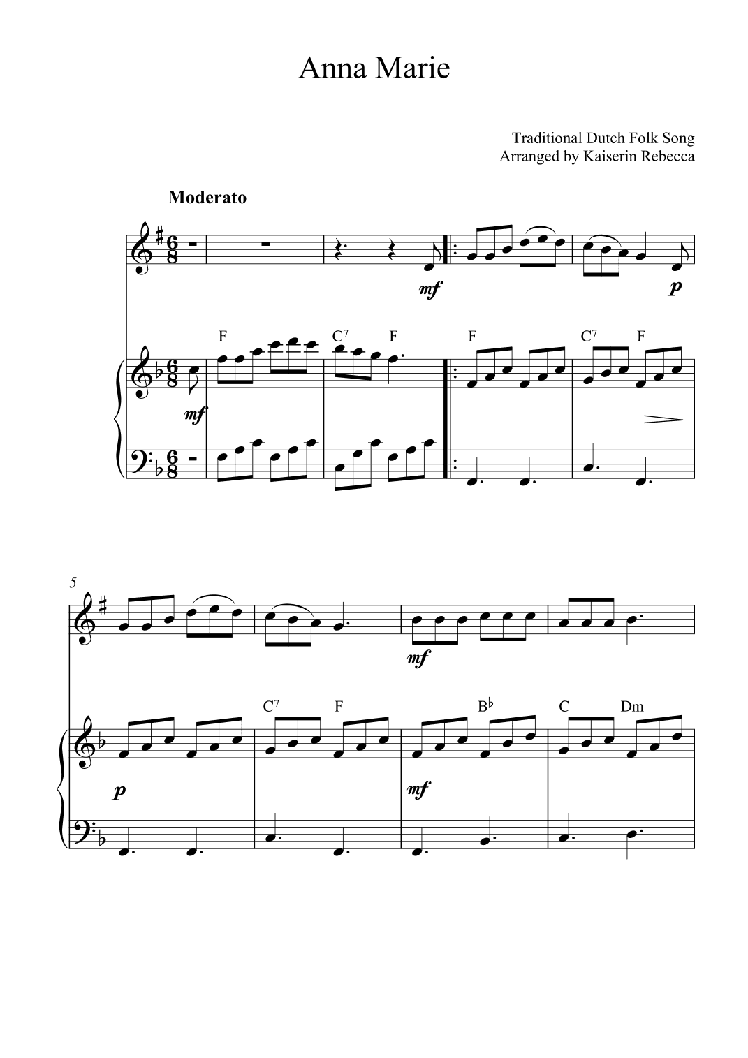 Anna Marie (arr. Kaiserin Rebecca)