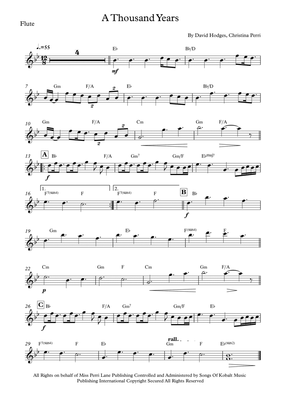 A Thousand Years (arr. Vinicius Louzada)