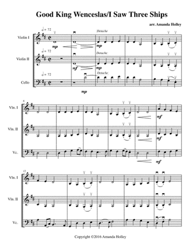 Good King Wenceslas/I Saw Three Ships (arr. Amanda Holley)