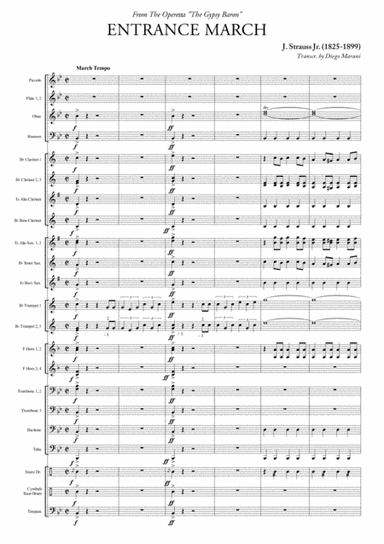 Entrance March from "The Gypsy Baron" for Concert Band (arr. Diego Marani)