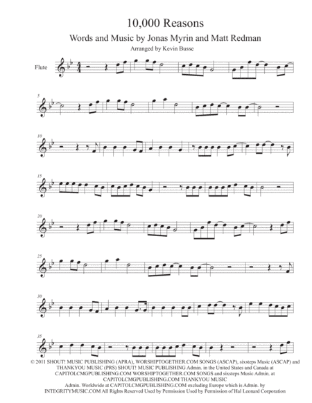 10,000 Reasons (Bless The Lord) (arr. Kevin Busse)