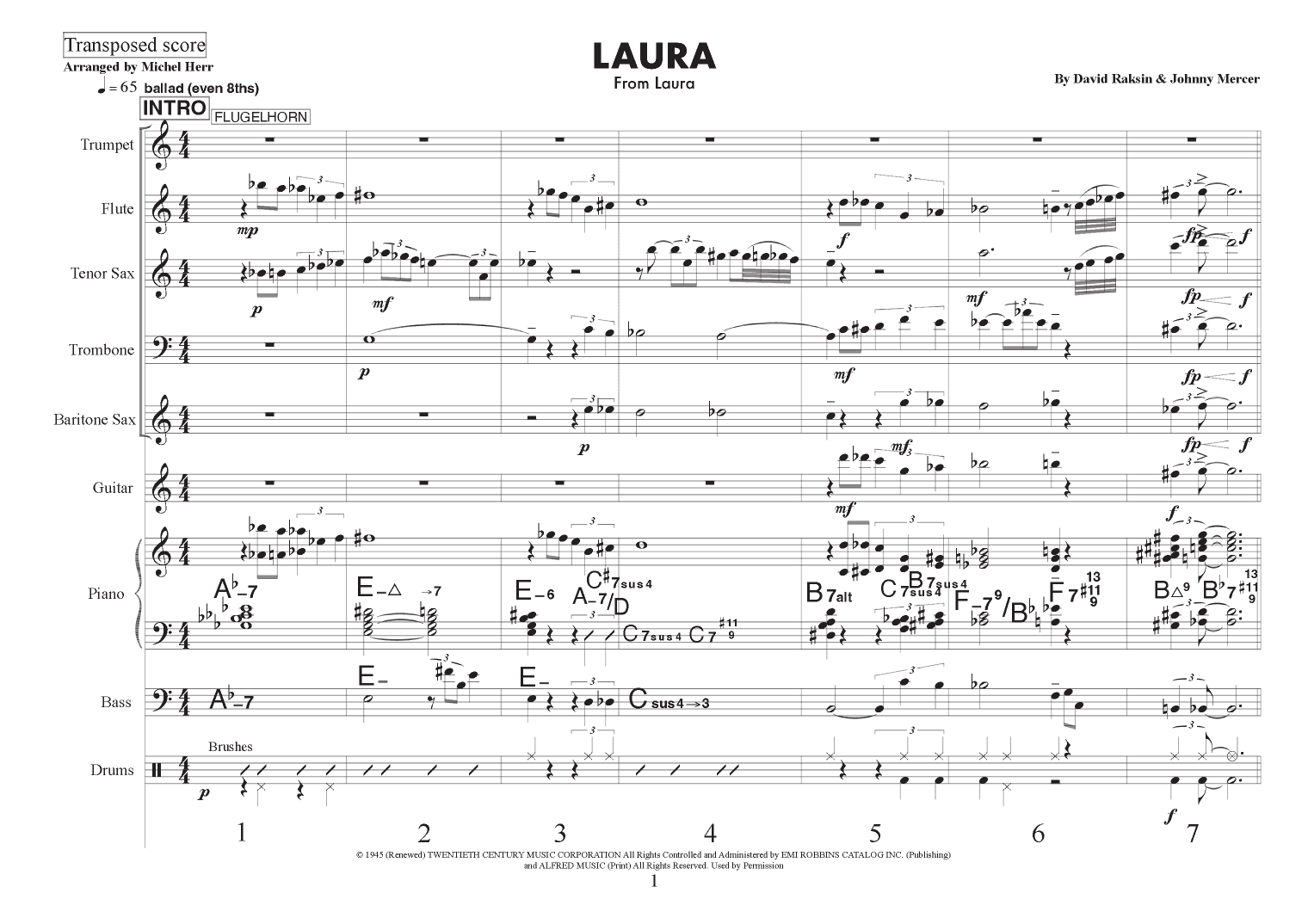 Laura (arr. Michel HERR)