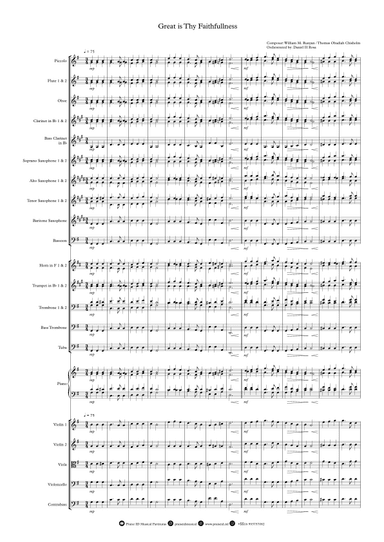 Great is Thy Faithfullness - Intermediate Orchestral Arrangement (arr. Daniel H Rosa)
