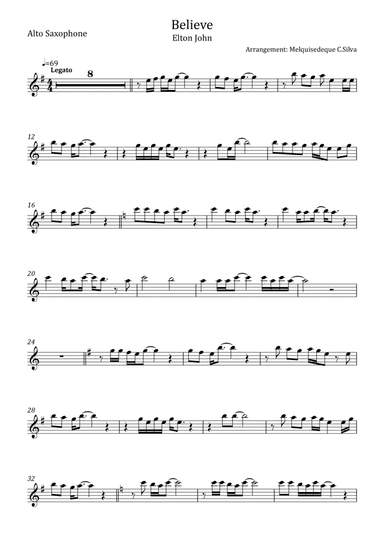 Believe (arr. Melquisedeque C.Silva)
