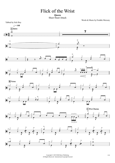 Flick Of The Wrist (arr. Sick Boy)