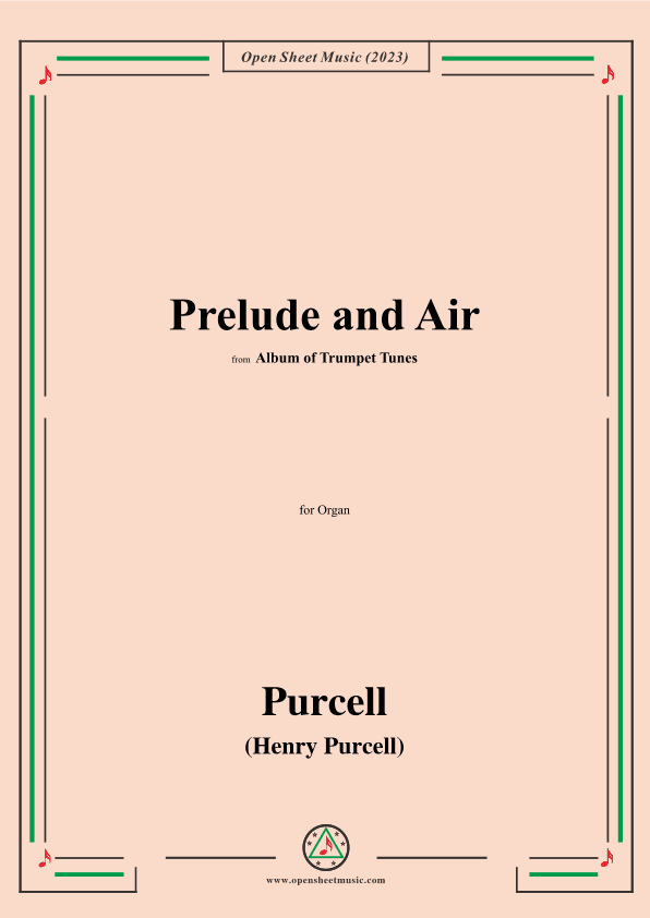 Purcell-Prelude and Air,from 'Album of Trumpet Tunes',for Organ (arr. OSM Press)