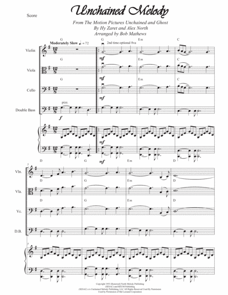 Unchained Melody (arr. Bob Mathews)
