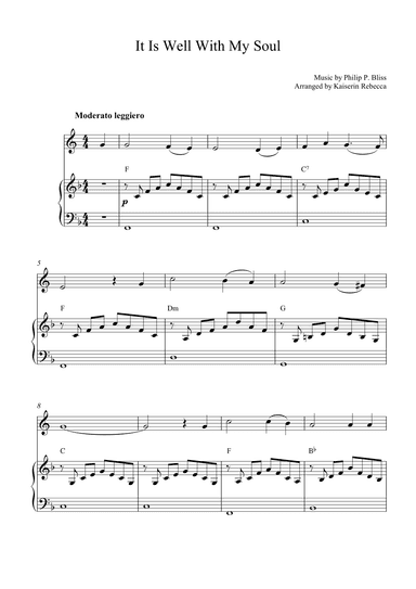 It Is Well With My Soul (arr. Kaiserin Rebecca)