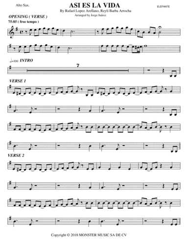 Asi Es La Vida (arr. Jorge Juárez)