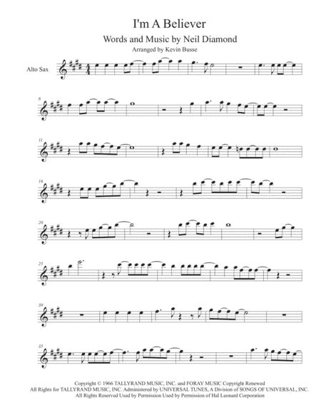 I'm A Believer (arr. Kevin Busse)