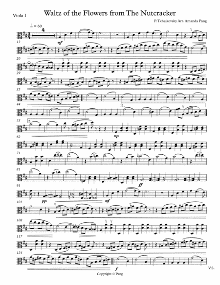 Waltz of the Flowers For Two Violas (arr. Amanda Pang)