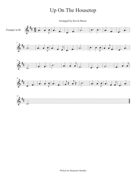 Up On The Housetop - Trumpet (arr. Kevin Busse)