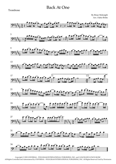 Back At One (arr. Fabio Britto)