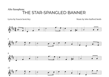 THE STAR-SPANGLED BANNER (arr. Alex Nunes Rodrigues)